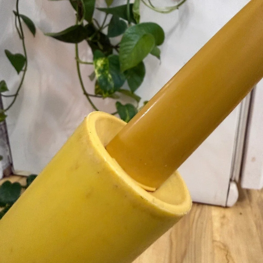 Vibrant Yellow Rolling Pin with Handles